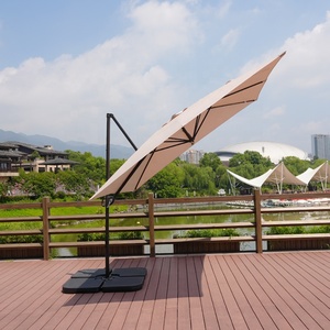 Sombrilla Moderna para Exteriores, Impermeable, Tipo Cantilever, Plegable, con Poste de Hierro, para Jardín, Playa, Patio, Hotel, Restaurante, Parque - Product Image 2