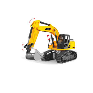 Camion de chantier en alliage à 5 canaux RC, voiture télécommandée, jouet de simulation de construction avec lumières et musique - Product Image 3