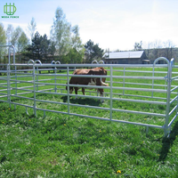 Paneles de Corral para Caballos al por Mayor, Cercas de Tubo de Acero Galvanizado para Ganado, Paneles para Corrales de Granja y Cercas para Campos de Cultivo