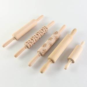 Rouleau à pâtisserie en bambou écologique, plusieurs tailles, pour la cuisine domestique, outils pour la viande et la volaille, fabriqué en Chine, produit très vendu sur Amz - Product Image 1