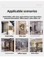 Cloison de séparation contemporaine en verre et aluminium écologique avec garantie à vie pour salon, jardin, balcon - Résistante à l'eau