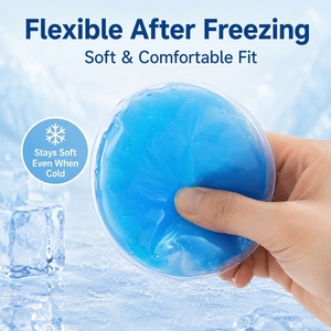 Soft Comfortable PVC Round Mini <strong>Gel</strong> Hot Cold Compress <strong>Ice</strong> <strong>Pack</strong> for Post Surgery Recovery Muscle Relaxation - Product Image 3