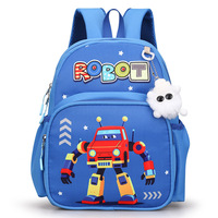 Mochila Escolar Infantil con Diseño de Dibujos Animados, para Preescolar y Jardín de Niños, de 3 a 6 Años, con Dos Correas, Transpirable, de Poliéster