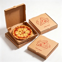 Boîte à pizza rectangulaire en carton noir de 12 pouces, design personnalisé sur mesure, imprimée avec logo