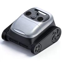 Pembersih Kolam Otomatis untuk Hotel Villa Kolam Renang Dalam Tanah Robot Pendaki Dinding Tanpa Kabel 45-60W Mesin Pembersih Kolam 300 Meter Persegi
