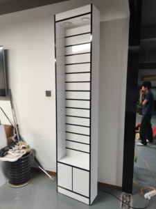 MDF Display Rack <strong>With</strong> Aluminum Strip Supermarket Display Wooden Display <strong>Shelf</strong> - Product Image 3