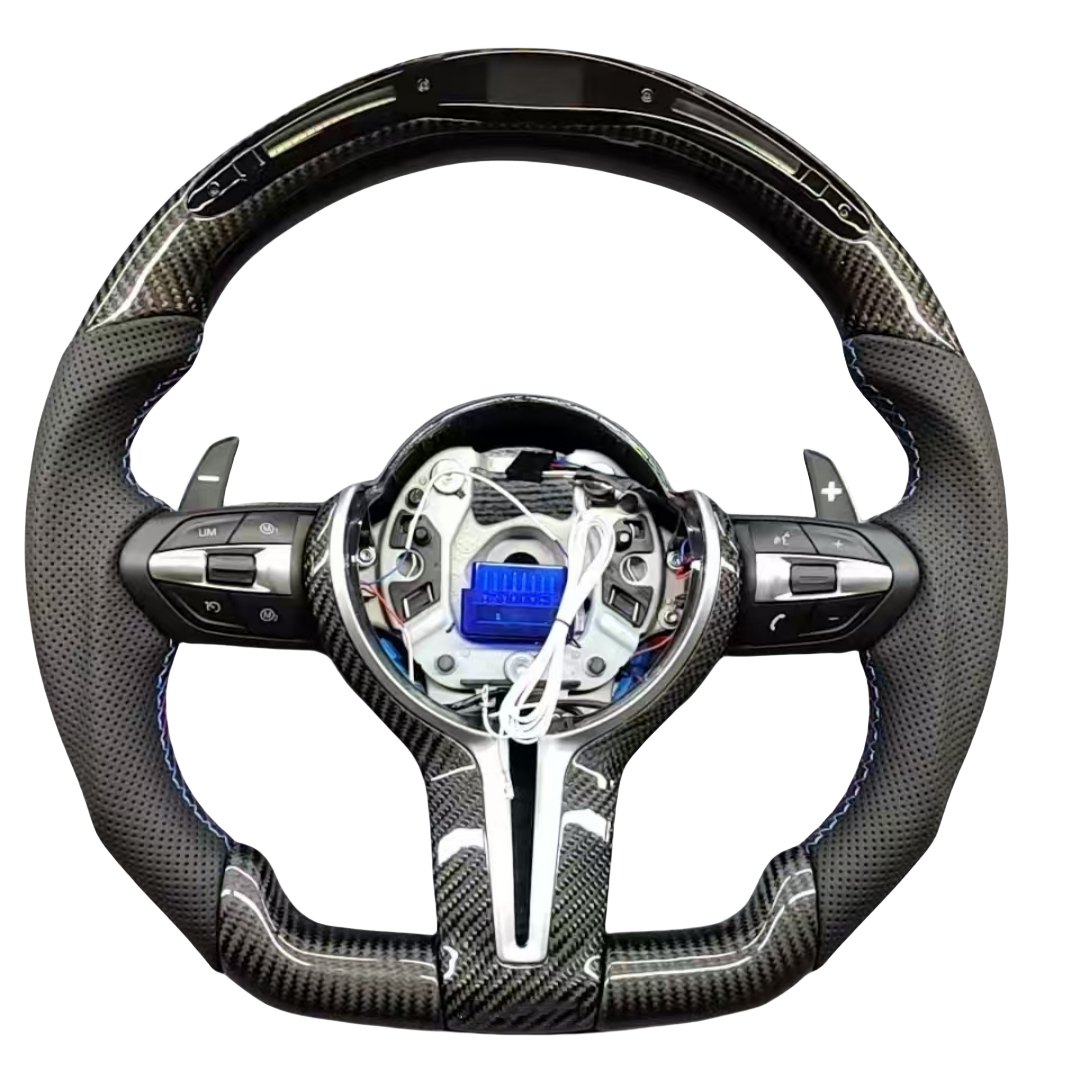 คาร์บอนไฟเบอร์ + หนังพรุน + LED