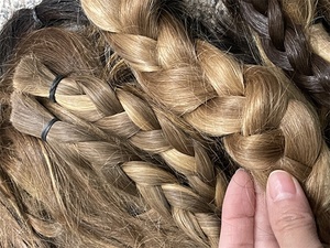 Por encargo mejor calidad de diseño de lujo HD 13*5 parche peluca con malla frontal Rubio Pre arrancado encaje transparente cabello humano - Product Image 5