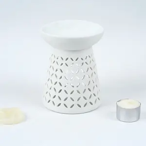 Quemador de fragancia esencial personalizado, calentador de cera de decoración para el hogar, cerámica