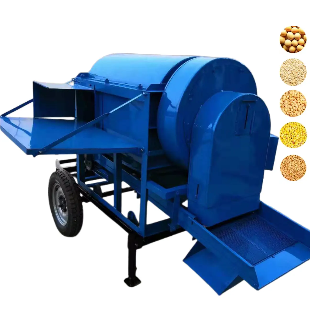 Büyük ekipman çok amaçlı harman tahıl harman satılık sağlanan mısır harman ve soyma makinesi dizel motor 300