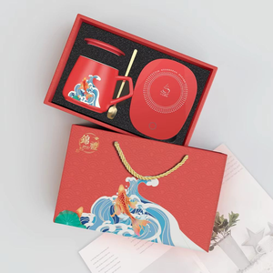 ชุดของขวัญส่งเสริมการขายสำหรับสำนักงานวัสดุการตลาด เซรามิก หนัง PU พิมพ์โลโก้ตามสั่ง งานพิมพ์ออฟเซ็ต-ไอเดียใหม่ 2022 FHT - Product Image 1