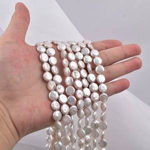 Nouveau collier de perles naturelles en forme de baloo de 9-10 mm, perles lâches, semi-finies, bricolage facile, vente en gros - Product Image 3