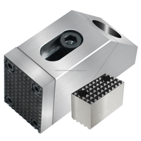 Pince à broche simple de précision M8, mâchoires de serrage robustes, bloc de maintien réversible à dents crantées pour machine de fraisage CNC