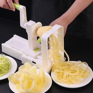 Râpe à <span class=keywords><strong>légumes</strong></span> manuelle <span class=keywords><strong>Spiraliseur</strong></span> <span class=keywords><strong>de</strong></span> <span class=keywords><strong>légumes</strong></span> avec 4 têtes - Product Image 5