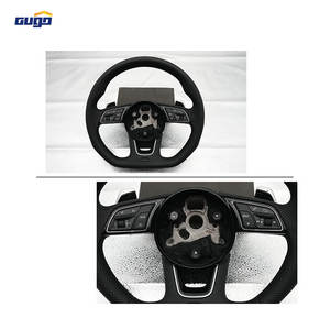 <span class=keywords><strong>Volant</strong></span> chauffant en cuir et carbone de style sportif GUGO pour modèles <span class=keywords><strong>Audi</strong></span> B9, comprenant un <span class=keywords><strong>volant</strong></span> de voiture en matériau PU - Product Image 3