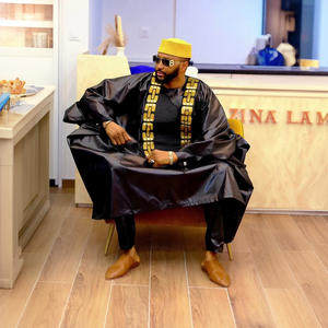 Nouveau style de vêtements africains pour hommes, vêtements Agbada Riche, costume 3 pièces brodé Agbada pour hommes - Product Image 5