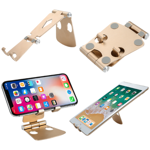 Portable métal aluminium pliable bureau tablette Support Smartphone berceau Mobile support de <span class=keywords><strong>téléphone</strong></span> portable support pour téléphones - Product Image 5