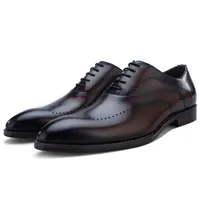 Genuine Leather Dress Shoes for Men, Lace-up, Small Point