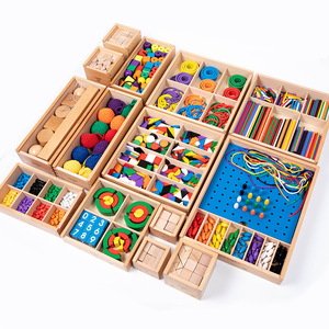 Juguetes Educativos Montessori para Niños de Jardín de Infancia, Bloques de Construcción de Haya, Juego de 15 Piezas <span class=keywords><strong>Froebel</strong></span> para el Aprendizaje Temprano - Product Image 4