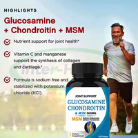 Ausreson MSM Glucosamine et Chondroïtine Sulfate Collagène Comprimés Soins de Santé Halal Glucosamine Chondroïtine MSM Comprimé