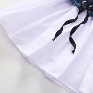 ชุดเดรสแฟชั่นสำหรับเด็กผู้หญิงตัวเล็กชุดเสื้อผ้าแบบจับคู่สไตล์ตะวันตก - Product Image 6