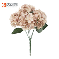 Fabrik liefern seide 5 köpfe blume bouquet künstliche hortensien hochzeit und home party dekoration