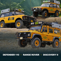 FMS 1/10 YellowRC Land Rover Range Rover RS 4WD Voiture tout-terrain à grande vitesse Lumières LED complètes avec télécommande Niveau expert