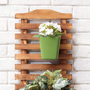 Pannello a traliccio rettangolare in legno di pino smaltato <span class=keywords><strong>da</strong></span> parete, <span class=keywords><strong>fioriera</strong></span> con finitura verniciata per uso interno ed esterno - Product Image 3