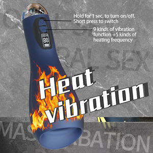 Jouet sexuel pour adultes <span class=keywords><strong>Masturbateur</strong></span> avec écran LCD numérique Jouets de masturbation pour hommes <span class=keywords><strong>Masturbateur</strong></span> fellatio avec chauffage - Product Image 2