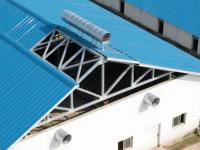 Poulailler de base 10x30m - 2.8m de hauteur, conception ouverte, pour 5,000 poulets en liberté