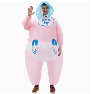 Costume gonflable amusant pour adulte de la marque BG, combinaison géante de bébé, tenue de cosplay hilarante pour Halloween, enterrement de vie de jeune fille, fête de genre - Product Image 2