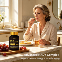 Capsules OEM NAD+ 900mg avec Resvératrol, énergie cellulaire, soutien de la santé de la peau, haute puissance, 60 unités