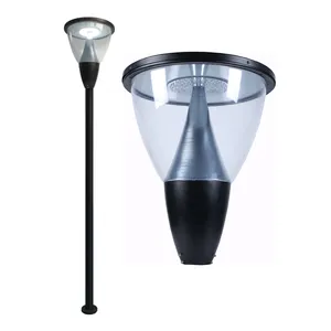 Bagian Kepala Tiang Lampu Tenaga Surya, Tiang Lampu 76Mm Diameter Tiang Lampu Matahari untuk Tiang Bendera