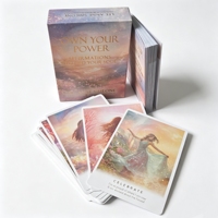 Jeu de cartes Oracle Positif 44 cartes, impression personnalisée, cartes à jouer OEM imprimées, guide de tarot avec feuille d'or et boîte rigide