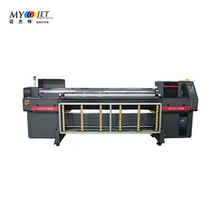 MYJET Digital 3D Glass Tile Acrylic Wood Metal Printing Machine High Speed 4 I3200 Heads UV Hybrid Printer