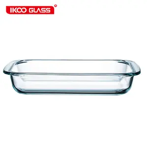 Hoge Borosilicaatglas Diner Set Plaat Oven Magnetron Veilig Platen