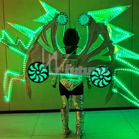 Ailes LED Mecha pour Adultes – Costume Lumineux Clignotant pour Défilés, Halloween, Cosplay, Événements, Spectacles de Rue et Boîtes de Nuit