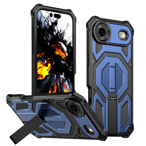 Étui de téléphone pour <span class=keywords><strong>homme</strong></span> Lichicase avec support magnétique en métal pour iPhone 16E 17 17 Pro 17 <span class=keywords><strong>Air</strong></span>, coque arrière résistante aux chocs - Product Image 5