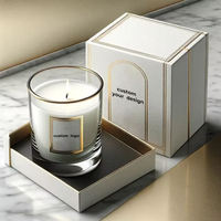 Individuelles Logo und Verpackung Sojawachs Duftkerzen-Geschenkset im Glas mit Aromatherapie