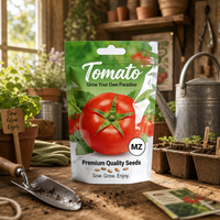 Sachet d'emballage personnalisé pour graines de tomates, résistant à l'humidité, pochette verticale pour graines de légumes, vente en gros B2B, direct usine