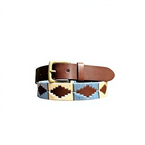 BS INTERNATIONAL Country Style Real Cow Hide Leather Belt Men's Floral Pattern Steel Buckle Eco Friendly Customizable NA130 3.8 - Product Image 2