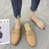 Sandales à Prix Bas pour Femme en Gros, Chaussures Détente Tendance, Demi-Mules Plates Décontractées pour Femme, Vente Chaude