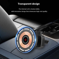 Support multifonction Yanchentian évent téléphone portable Portable petit aimant de voiture rapide support de charge rond 15W chargeur sans fil