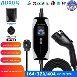 ที่ชาร์จ EV แบบพกพา7KW แบบมาตรฐานของเทสลาเข้ากันได้กับโลโก้ปลั๊กแบบ2เมนเนคส์แท่นชาร์จสำหรับบ้านสำหรับรุ่น S/3 /x/y - Product Image 3