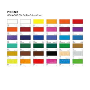 Phoenix Offre Spéciale 12ml Tube en aluminium 18 couleurs Kit d'artiste peinture <span class=keywords><strong>gouache</strong></span> néon - Product Image 3