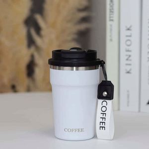 แก้วกาแฟสแตนเลส 304 แบบพกพา ใช้ในรถยนต์ แก้วเก็บความร้อน สำหรับธุรกิจ สำนักงาน ของขวัญ แก้วน้ำสองช่อง - Product Image 4
