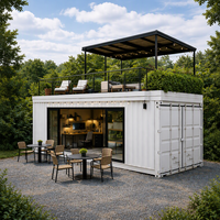 Café-bar conteneurisé pour club de padel, café modulaire préfabriqué, club-house sportif extérieur, réception au design moderne, garantie 5 ans