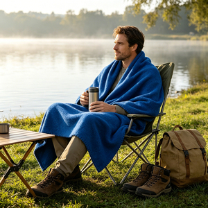 Couverture polaire promotionnelle de luxe Shaoxing Chuzhi, idéale pour pique-nique en extérieur, camping, ou comme couverture de canapé en flanelle chaude – Vente en gros - Product Image 3