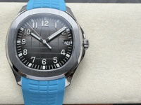 Montre mécanique étanche de qualité supérieure 40 mm, mouvement DDF factory 330, cadran noir 5167, bracelet bleu, montre de plongée