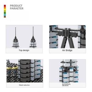 Bloques de Construcción de Plástico OEM, Modelo de las <span class=keywords><strong>Torres</strong></span> Gemelas de <span class=keywords><strong>Petronas</strong></span>, Juguete Creativo, Regalo para Entusiastas de la <span class=keywords><strong>Arquitectura</strong></span>, Venta al por Mayor - Product Image 4
